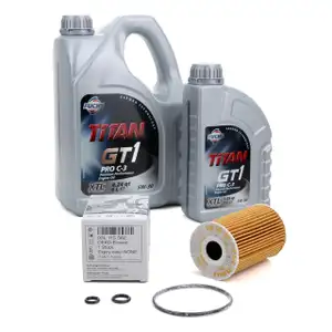 FUCHS Motor&ouml;l TITAN GT1 Pro C-3 5W-30 5 Liter 5L+ ORIGINAL VW &Ouml;lfilter 03L115562
