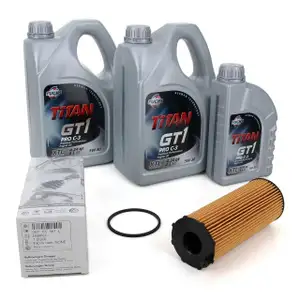 FUCHS MOTOR&Ouml;L GT1 PRO C-3 5W-30 9 Liter 9L + ORIGINAL AUDI &Ouml;LFILTER 057115561L