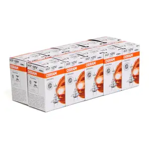 10x OSRAM Halogenlampe Gl&uuml;hlampe H7 LONGLIFE 12V 55W PX26d 64210L