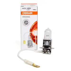 OSRAM Halogenlampe H3 ORIGINAL LINE 12V 55W PK22s 64151