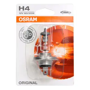 OSRAM Halogenlampe H4 ORIGINAL LINE 12V 60/55W P43t 64193-01B