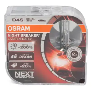 2x OSRAM Xenon Brenner D4S NIGHT BREAKER LASER XENARC 42V 35W P32d-5