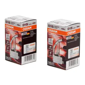 2x OSRAM Gl&uuml;hlampe D1S NIGHT BREAKER LASER 85V 35W PK32d-2 next Generation +200%