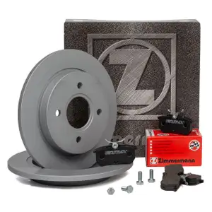 ZIMMERMANN Bremsscheiben + Bel&auml;ge FORD FIESTA V ST150 + FIESTA VI FOCUS I hinten