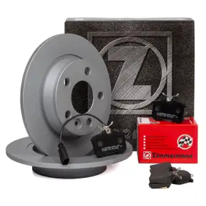 ZIMMERMANN Bremsscheiben + Bel&auml;ge f&uuml;r FORD GALAXY SEAT ALHAMBRA VW SHARAN hinten