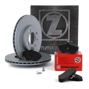ZIMMERMANN Bremsscheiben + Bremsbel&auml;ge VW Golf III mit ABS ab 05/96 vorne