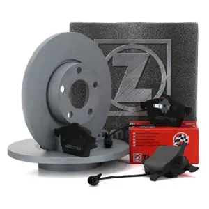 ZIMMERMANN Bremsscheiben + Bel&auml;ge + Wako f&uuml;r AUDI 100 (4A C4) A6 (4A C4) vorne