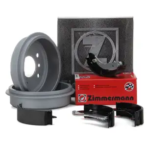 ZIMMERMANN Bremstrommeln + Bremsbacken MERCEDES W168 A140-190 A160/170CDI hinten