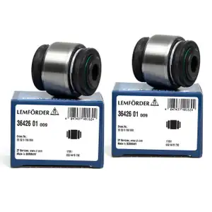 2x LEMF&Ouml;RDER Querlenkerlager BMW 1er E81-88 F20 3er E90-93 F30 F31 X1 E84 hinten