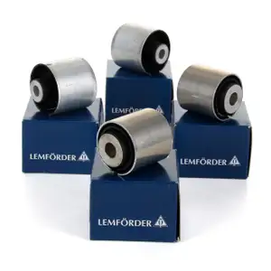 4x LEMF&Ouml;RDER Querlenkerlager BMW E60/61 E63/64 E65-67 X5 Hinterachse vorne innen