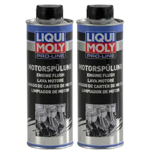 LIQUI MOLY 2427 PRO-LINE Motorsp&uuml;lung Motorreinigung Schlammsp&uuml;lung 2x 500 ml