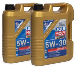 LIQUI MOLY 20647 Motor&ouml;l &Ouml;l 5W30 LONGLIFE III VW 504/507.00 LL04 MB 229.51 - 10L