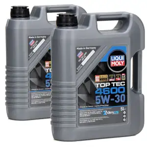 LIQUI MOLY Motor&ouml;l 5W30 TOP TEC 4600 10L 10 Liter ACEA C3 API SN/SF ACEA A3/B4