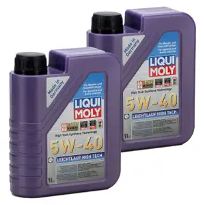 LIQUI MOLY Motor&ouml;l &Ouml;l LEICHTLAUF HIGH TECH 5W40 5W-40 2L 2 Liter 3863