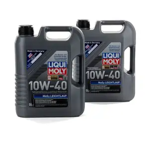 LIQUI MOLY Motor&ouml;l &Ouml;l MoS2 LEICHTLAUF 10W40 10W-40 10L 10 Liter 1092