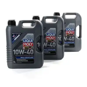 LIQUI MOLY Motor&ouml;l &Ouml;l MoS2 LEICHTLAUF 10W40 10W-40 15L 15 Liter 1092