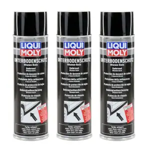 LIQUI MOLY 6111 Unterboden-Schutz Unterbodenschutz Bitumen SCHWARZ 3x 500 ml