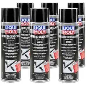 LIQUI MOLY 6111 Unterboden-Schutz Unterbodenschutz Bitumen SCHWARZ 6x 500 ml