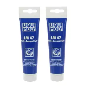 2x 100g LIQUI MOLY LM 47 + MoS2 Langzeitfett Mehrzweckfett Graphitfett 3510