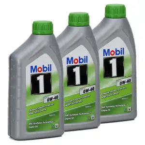 Mobil 1 ESP X3 C40 Motor&ouml;l &Ouml;l 0W-40 0W40 dexos2 PORSCHE C40 VW 511.00 - 3 Liter