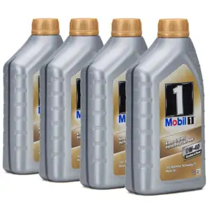 Mobil 1 FS A40 Motor&ouml;l &Ouml;l 0W-40 0W40 PORSCHE A40 VW 505.00 505.00 - 4L 4 Liter