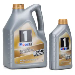 Mobil 1 FS A40 Motor&ouml;l &Ouml;l 0W-40 0W40 PORSCHE A40 VW 505.00 505.00 - 6L 6 Liter