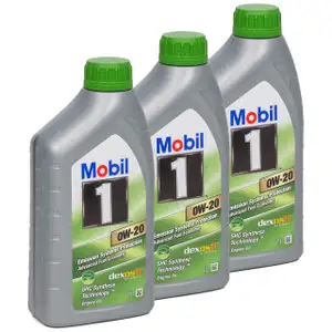 Mobil 1 ESP X2 Motor&ouml;l &Ouml;l 0W-20 0W20 PORSCHE C20 VW 508.00/509.00 - 3L 3 Liter