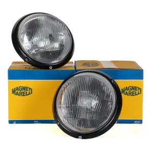 2x MAGNETI MARELLI 710301800103 Scheinwerfer HALOGEN PORSCHE 911 964 vorne 91163111302