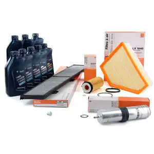 KNECHT / MAHLE Filterset + 8 L ORIGINAL BMW 5W30 Motor&ouml;l f&uuml;r E90-93 325d 330d