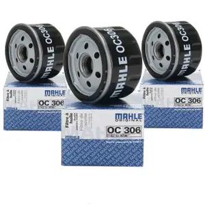 3x KNECHT / MAHLE OC306 &Ouml;lfilter Motor&ouml;lfilter f&uuml;r BMW i3 (I01) 102/170/184 PS