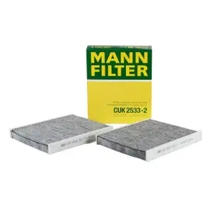 MANN Innenraumfilter Aktivkohle Satz f&uuml;r BMW 5er F10 F11 6er F12 F13 7er F01