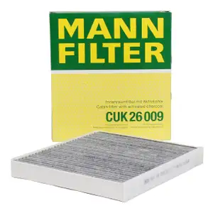 MANN Innenraumfilter Aktivkohle CUK26009 f&uuml;r AUDI A3 8V SEAT SKODA VW GOLF 7