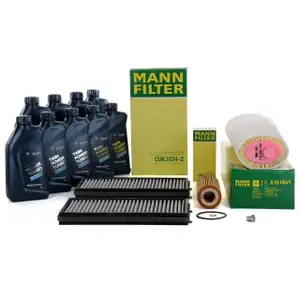 MANN Filterset + 9 L ORIGINAL BMW 5W30 Motor&ouml;l f&uuml;r 7er E65-67 730d 211-231 PS