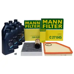 MANN Inspektionskit + 7 L ORIGINAL BMW 5W30 Motor&ouml;l f&uuml;r M140i M240i 340i 440i