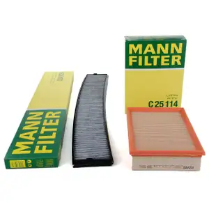 MANN Filterset f&uuml;r BMW 3er E46 316-330i M3 3.2 X3 E83 2.5i 3.0i xDrive25/30i