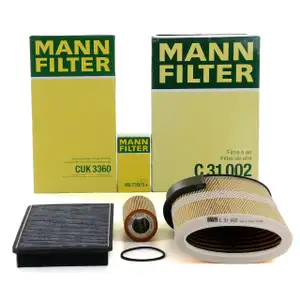 MANN Filterpaket Filterset f&uuml;r PORSCHE BOXSTER CAYMAN (987) 2.7 + S 3.2 + S 3.4