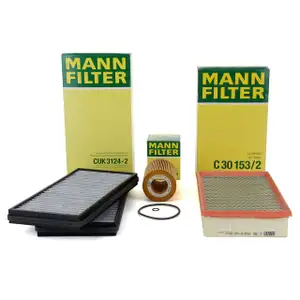 MANN Inspektionskit Filterpaket Filterset f&uuml;r BMW 7er E65 E66 E67 730i 231 PS