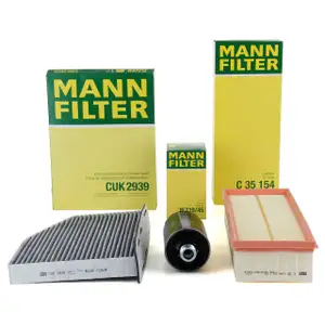 MANN Inspektionskit f&uuml;r AUDI A3 8P Q3 SEAT SKODA VW GOLF 6 PASSAT 1.8/2.0 TFSI