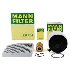 MANN Filterset f&uuml;r AUDI A4 (8K B8) A5 (8T 8F) Q5 (8R) 3.0 TDI SQ5 204-340 PS