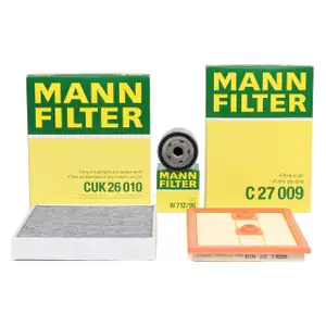 MANN Filterset f&uuml;r AUDI A1 SEAT IBIZA SKODA RAPID VW POLO (6R 6C) 1.2/1.4 TSI