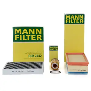 MANN Inspektionskit Filterpaket Filterset f&uuml;r OPEL ASTRA J CC 1.8 140 PS