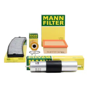 MANN Inspektionskit Filterpaket f&uuml;r BMW 3er E46 316i 105 PS + 318i 116/118 PS