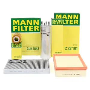 MANN Inspektionskit Filterpaket f&uuml;r VW MULTIVAN TRANSPORTER T5 2.0 TDI 84-140 PS
