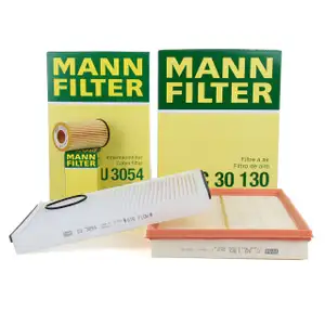 MANN Inspektionskit Filterpaket Filterset f&uuml;r Opel Astra G H 1.2 16V 1.4 1.6 1.8