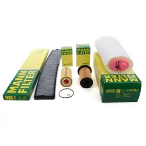 MANN Inspektionskit Filterpaket Filterset f&uuml;r BMW 3er E46 318d 320d 116-136 PS