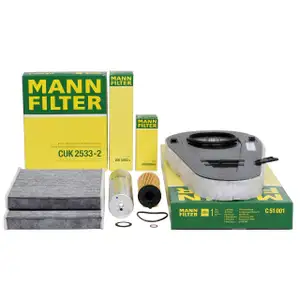 MANN Inspektionskit Filterset f&uuml;r BMW 5er F10 F11 F07 518d 520d 525d 136-258 PS