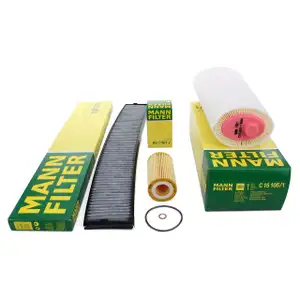 MANN Filterpaket Filterset f&uuml;r BMW 3er E46 318d 115/116PS 320d 136PS