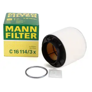 MANN Luftfilter C16114/1X f&uuml;r Audi A4 (B8) A5 (8T 8F) Q5 (8R) 2.7TDI 3.0TDI