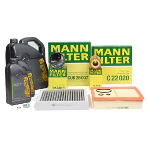 MANN Inspektionskit + 7 L ORIGINAL Mercedes 5W30 Motor&ouml;l W176 W246 180-220CDI