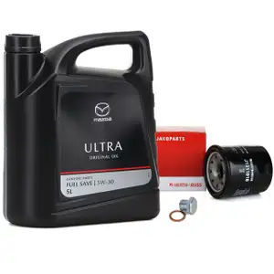 ORIGINAL f&uuml;r Mazda Motor&ouml;l &Ouml;L ULTRA 5W30 5 Liter + HERTH+BUSS &Ouml;lfilter J1311018
